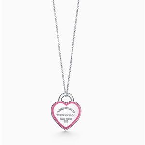 Authentic Tiffany & Co RTT Red heart pendant